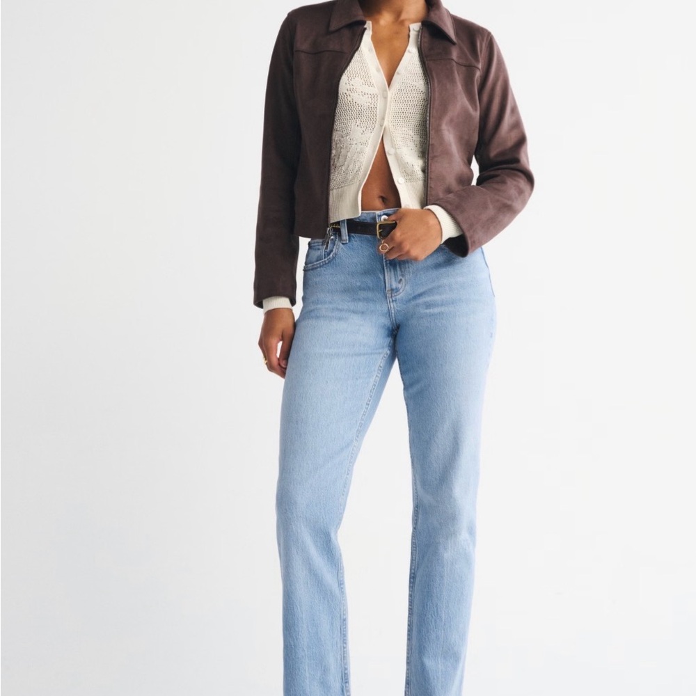Abercrombie & Fitch Curve Love 90's Straight Mid Rise Women's Size 29 R